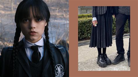 wednesday addams prada boots